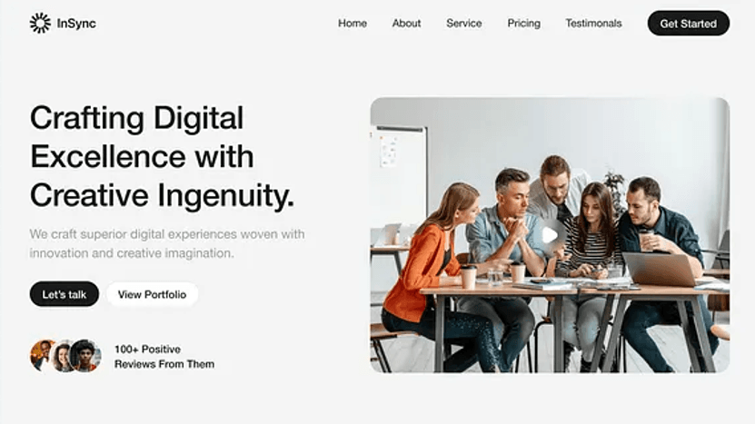 InSync — Saas Landing Page